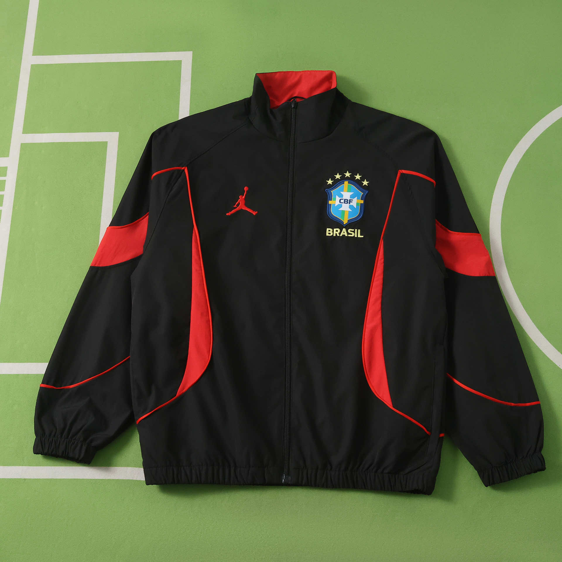 BRESIL VESTE NOIR ET ROUGE 2026